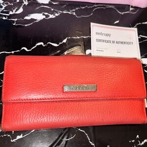 Gucci Red Leather Wallet very good condition
